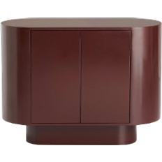 Ellos Skåp Ellos Skåp High Gloss Cabinet Röd Förvaringsskåp 100x76cm