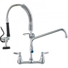 Doble Palanca Grifos de Cocina VEVOR Wall-Mounted Kitchen Faucet 21.0 H x 21.0 W x 8.0 D in Yellow Brass Chrome