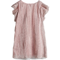 H&M Pleated A-line Dress - Pink