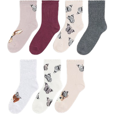 Dogs Socks Children's Clothing H&M Girls Purple 7-pack socks