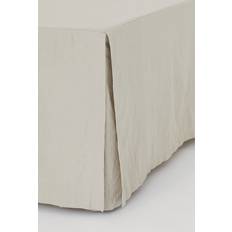 Boligtekstiler H&M Dobbel i Linmiks 180 x 200 cm Sengekappe Beige (200x180cm)