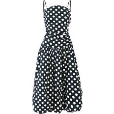 Amy Lynn Alexa Shoulder Tie Midi Dress - Black