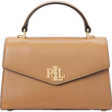 Lauren Ralph Lauren Leather Small Farrah Satchel - Buff