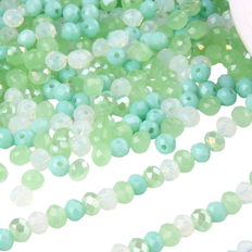 Arts & Crafts Shein 6mm 100pcs Rondelle Austria faceted Crystal Glass Beads Loose Spacer Round Beads For DIY Bracelet Jewelry Making