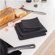 OlsenHome Våfflade Kökshanddukar 28x28 cm 3-pack Magnet Grey Kökshandduk Grå (28x28cm)