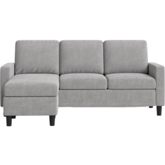 Lark Manor Aadvik Modern Standard Chaise 76.4" Sofa 77.6" 2pcs 3 Seater