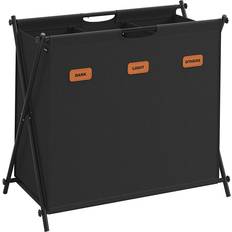 Songmics Laundry Hamper with 2 Sections and X-Frame 135 L