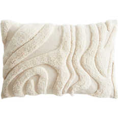 H&M Gemusterte Kissenhülle aus Baumwolle 40 x 60 Kissenbezug Beige (60x40cm)