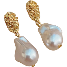 Shein Faux Pearl Decor Drop Earrings