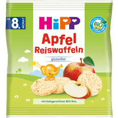 Vegetarisch Säuglingsnahrung Hipp Apfel Reiswaffeln 30g 1Pack