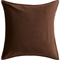 H&M Kuddfodral i Linmix 50x50 Mörkbrun Kuddöverdrag Brun (50x50cm)