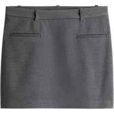 H&M Dressy Mini Skirt Gray