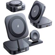 3i1 trådløs oplader 3-i-1 Trådløs Oplader Magnetisk