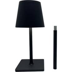Genopladelig LED Sort Bordlampe 38cm