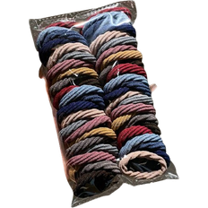 Hårprodukter Shein 50pcs Ladies' Colorful Elastic Hair Ties, Simple And Versatile