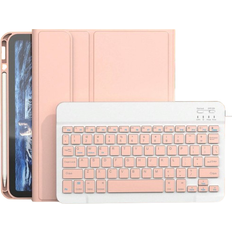 Shein Keyboard Case Compatible With IPad, Samsung Galaxy Tab, Redmi Protective Cover Supports Automatic SleepWake Lid Writing Tablet Case Detachable Wireles