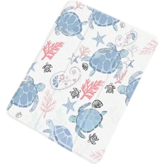 Shein pc Cute Blue Sea Turtle Patterned Silicone Protective Case With Pen Holder IPad Samsung Tabl