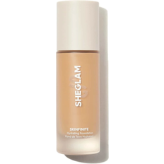 Sheglam Basmakeup Sheglam Skinfinite Hydrating Foundation-Nude Flawless Dewy Foundation Hydrating Coverage Invisible Pore Concealer Poreless Non-Greasy Lightweight Natural Soft