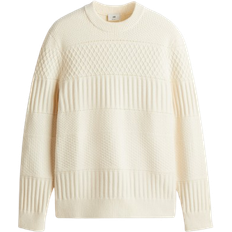 H&M Regular Fit Textured-knit Jumper - Cream