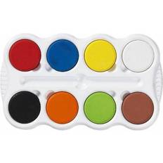 Panduro Tempera vandfarver 8 stk/palet