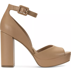 Beige - Women Heeled Sandals Sun + Stone Reemaa Block-Heel Platform Sandals, Created for Macy's Nude