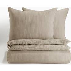 H&M Muslin Duvet Cover Beige (220x230cm)