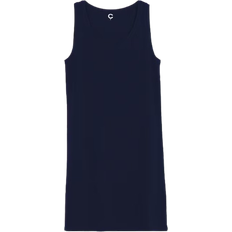 Cubus Long Tank Top with Wide Shoulder Straps - Dark Blue