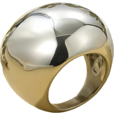 Shein 1pc Exaggerated Fashionable Stainless Steel Ball Shaped Women's Ring For Festival Gift And Party
