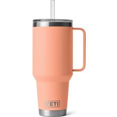 Yeti Rambler 42 oz Straw Lowcountry Peach Travel Mug 42fl oz