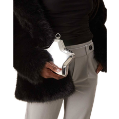 Clutches True Decadence Metallic Star Clutch Bag - Silver