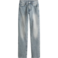 H&M Slim Straight High Jeans - Light Denim Blue