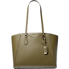 Michael Kors Taryn Large Leather Tote Bag - Safari Green