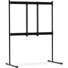 Pedestal Tube TV Floor Stand Black