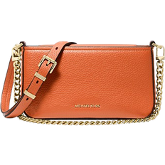 Orange Axelremsväskor Michael Kors Bryant Small Pebbled Leather Convertible Pochette - Orange