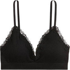 H&M Seamless Padded Soft-Cup Bra - Black