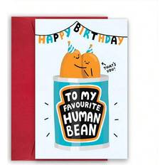Shein pc Fun Birthday Card For HerHim My Favorite Human Bean Birthday Card The Perfect Gift For Mom Dad Girlfriend Wife Husband