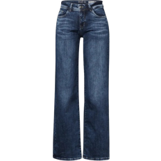 Street One Wide Leg Jeans - Dark Blue Washed