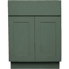 Kitchen Base Cabinets Reliabilt Monroe 27-in W x 34.5-in H x 24-in D Basil Green 1-Drawer Base LS-SB-B27B