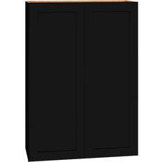 Kitchen Wall Cabinets Diamond Express Jamestown 30-in W x 42-in H x 12-in D Black Wall Fully Assembled Plywood 61I-W3042