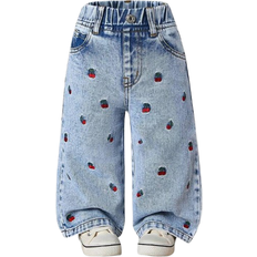 Shein baby Shein Baby Mädchen's Herz Stickerei Lässig Jeans Hose