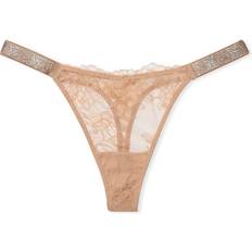 Victoria's Secret Very Sexy Shine Strap Rose Lace Panty - Praline