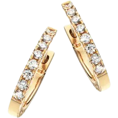 Scrouples Dazzling kt guld creoler med alt 0,22ct W/Si