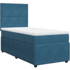 vidaXL mit Matratze Dunkelblau 80x200 cm Boxspringbett 80x200cm