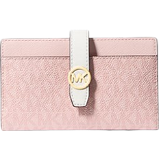 Michael Kors Greenwich Medium Signature Logo Wallet - Pink