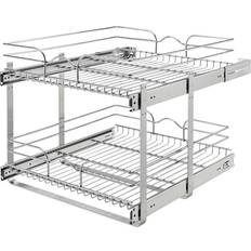 Cheap Kitchen Drawers & Shelves Rev-A-Shelf 5WB2-2122CR-1 21x22in 2-Tier Wire Pullout Cabinet Drawer Basket