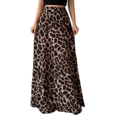 Shein Women Leopard Print Casual Skirt