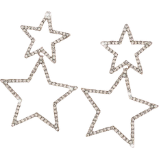 Shein Rhinestone Star Drop Earrings