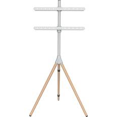 TV-Golvstativ 40-65" Ljusgrå/Ljusbrun