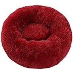 Hundbädd rund Zoomlie Plysch Rund Hundbädd 60 cm Röd