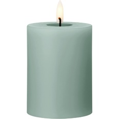 Ester & Erik Blockljus LED Ø7,5x10 cm 67 Jade Stone Stearinljus 10cm